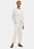 Textured Crepe Notch Collar Jacket