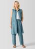 Washed Organic Linen Délavé Lantern Pant