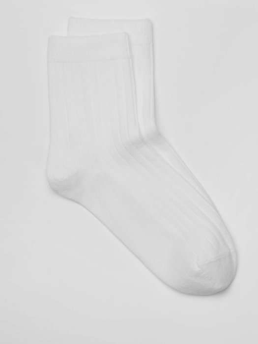 Organic Cotton Ribbed Ankle Sock