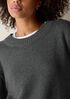 Cotton & Recycled Cashmere Crew Neck Top