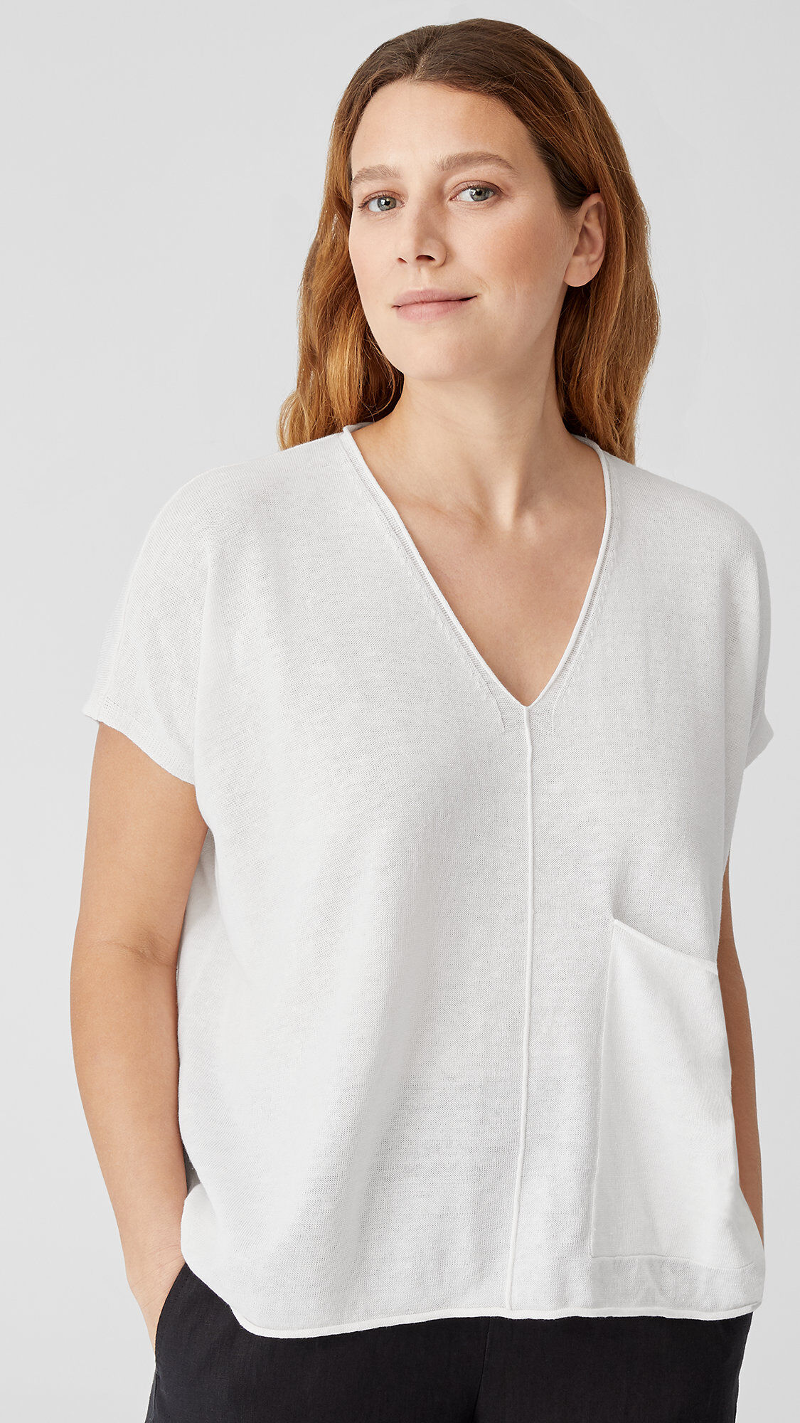 Organic Linen Cotton Square Top | EILEEN FISHER