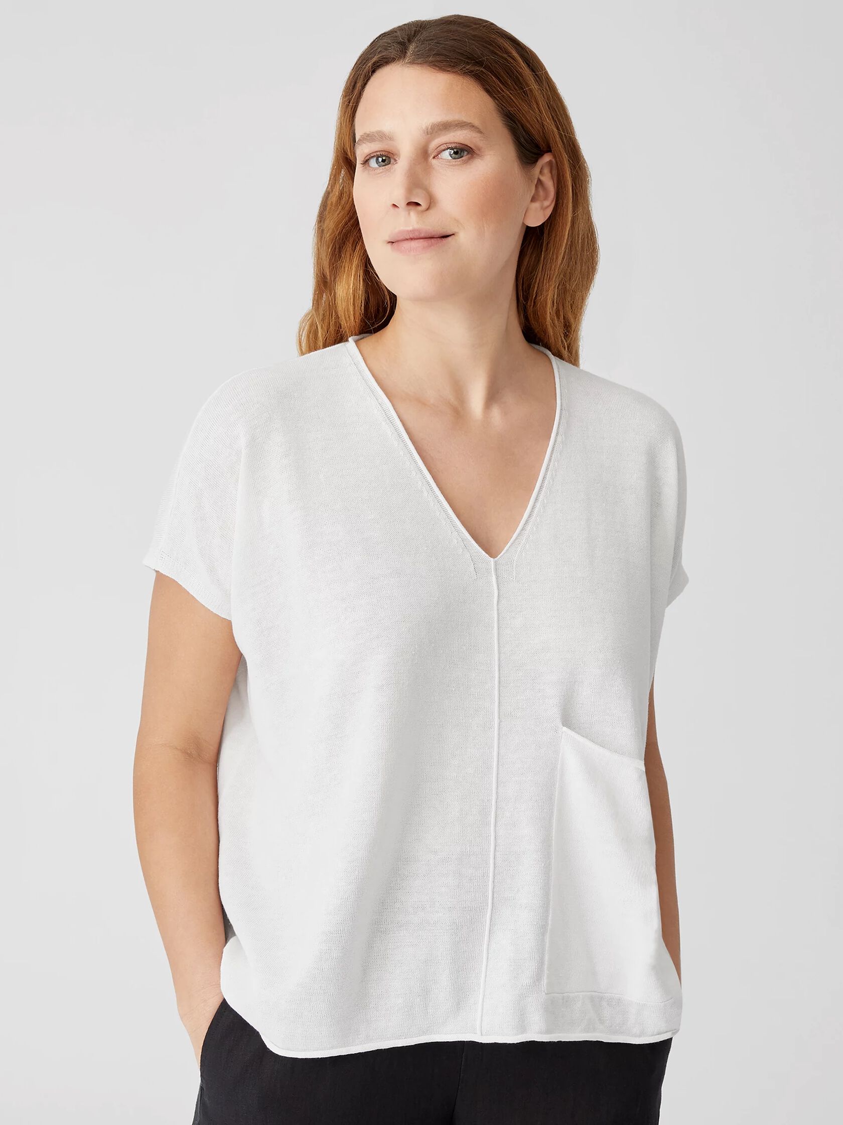 Organic Linen Cotton Square Top