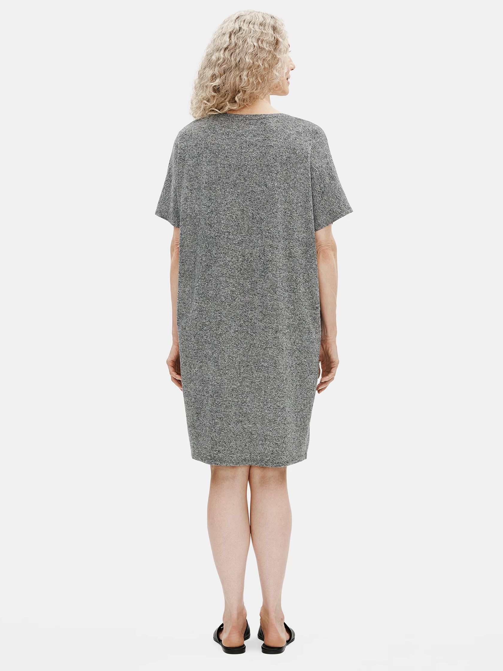Organic Cotton Hemp Melange V-Neck Dress