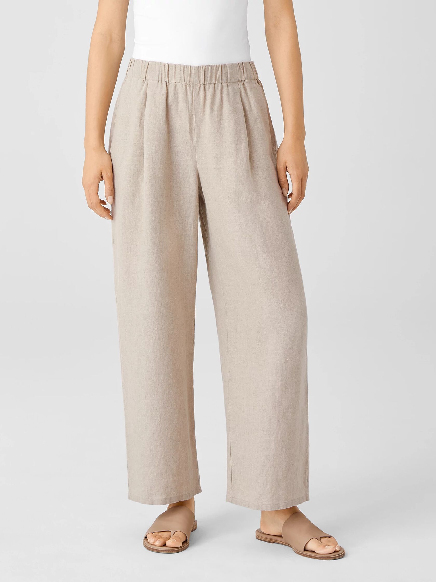 Organic Linen Straight Pant