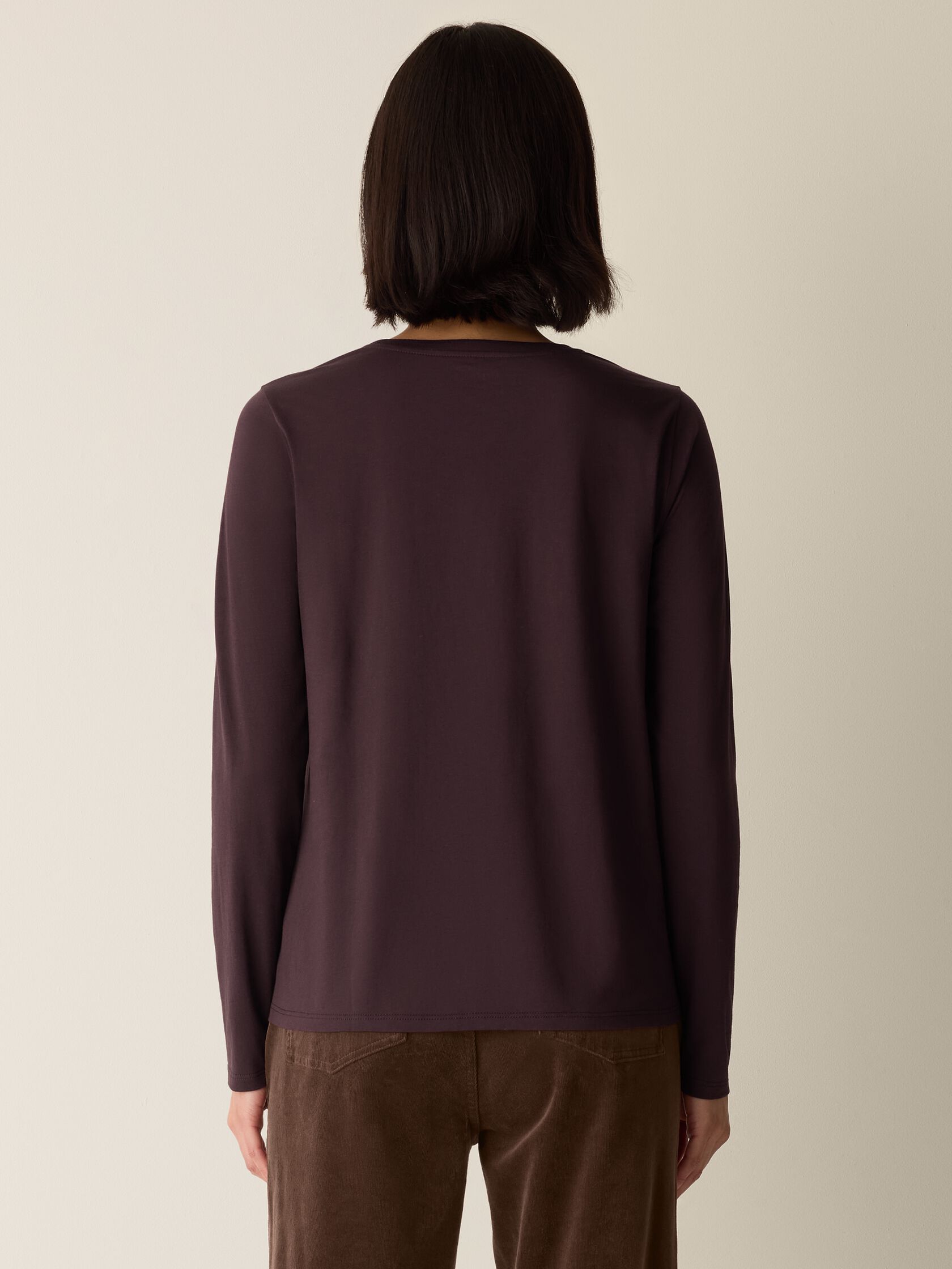 Organic Pima Cotton Jersey Long-Sleeve Tee