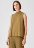 Fine Jersey Mock Neck Tank