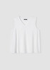 Stretch Jersey Knit V-Neck Tank