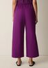 Stretch Organic Cotton Poplin Wide-Leg Pant