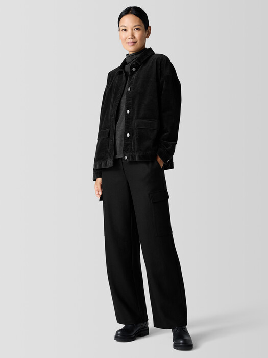 Organic Cotton Corduroy Classic Collar Jacket