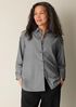 Striped Organic Cotton Poplin Classic Collar Shirt