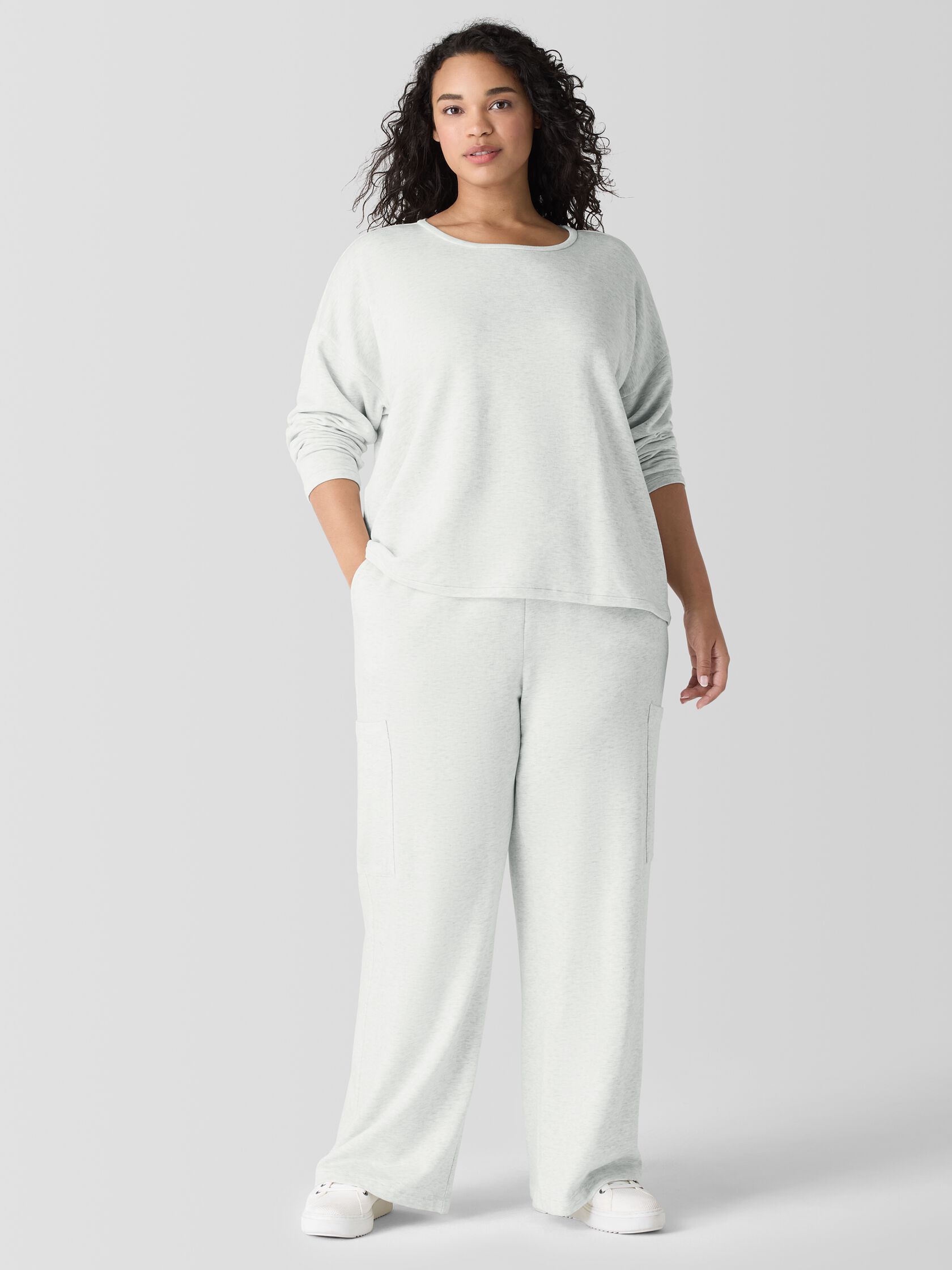 Cozy Brushed Terry Hug Cargo Pant