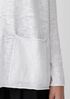 Organic Linen Cotton Slub V-Neck Top