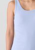 Organic Cotton Stretch Rib Scoop Neck Tank