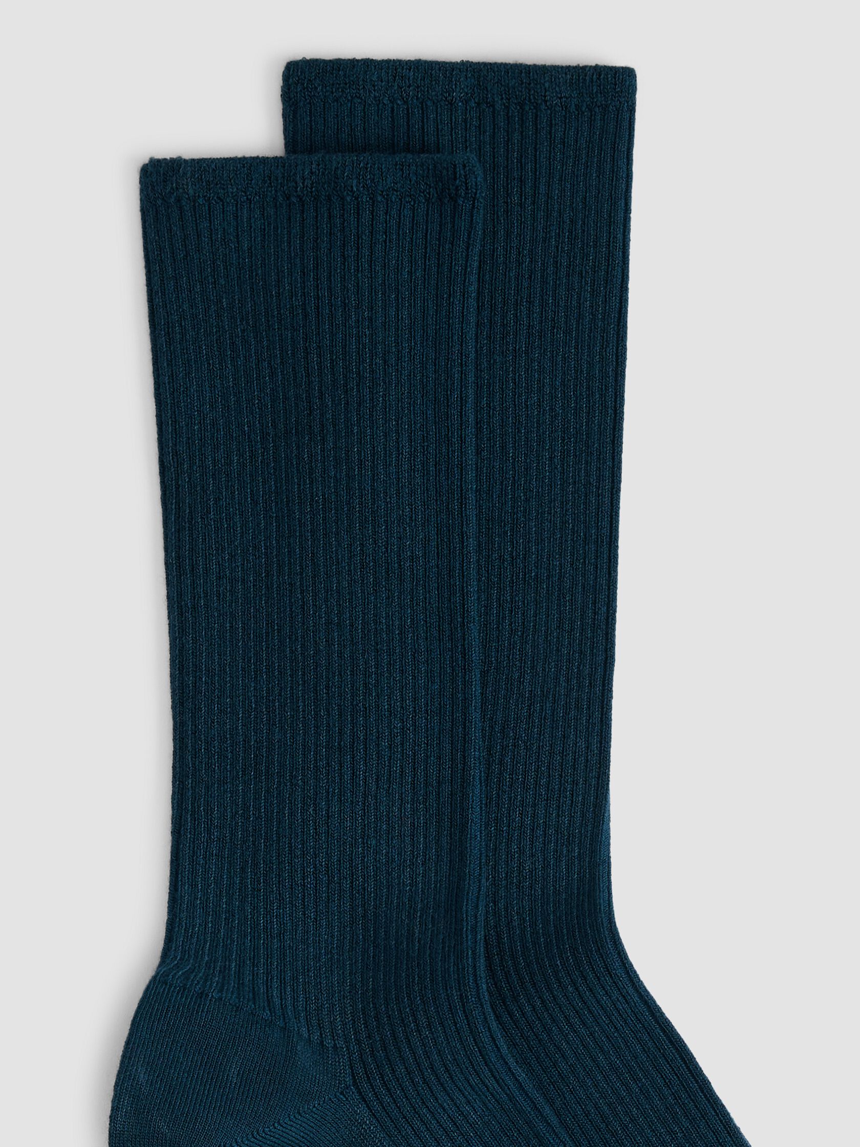 Ribbed Knit Trouser Sock