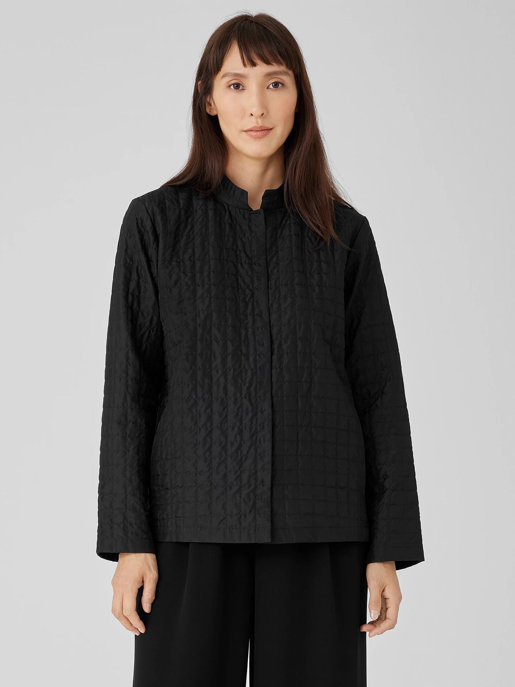 Silk Habutai Quilted Jacket