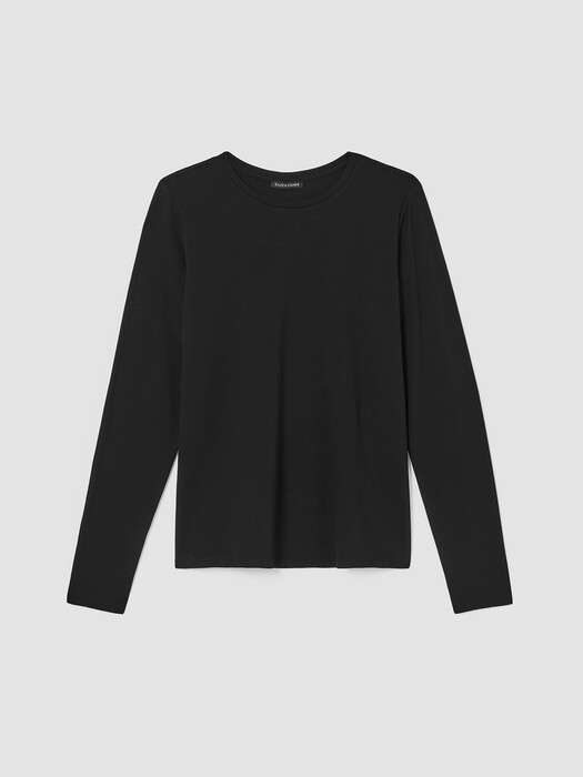 Fine Jersey Crew Neck Top