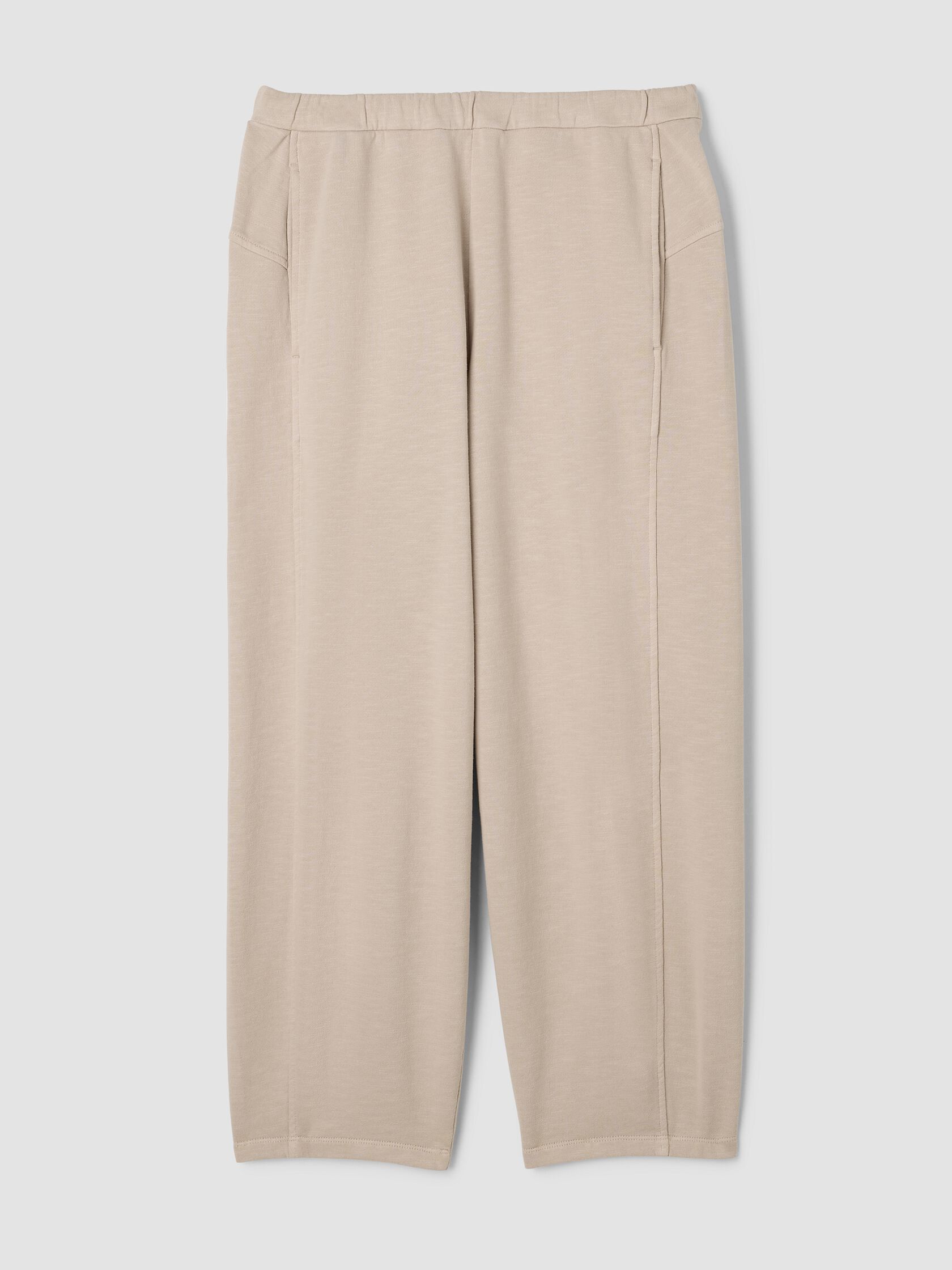 Garment-Dyed Organic Cotton Terry Lantern Pant