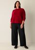 Cashmere Silk Boucle Bliss Crew Neck Top