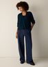 Peruvian Cotton Blend V-Neck Cardigan