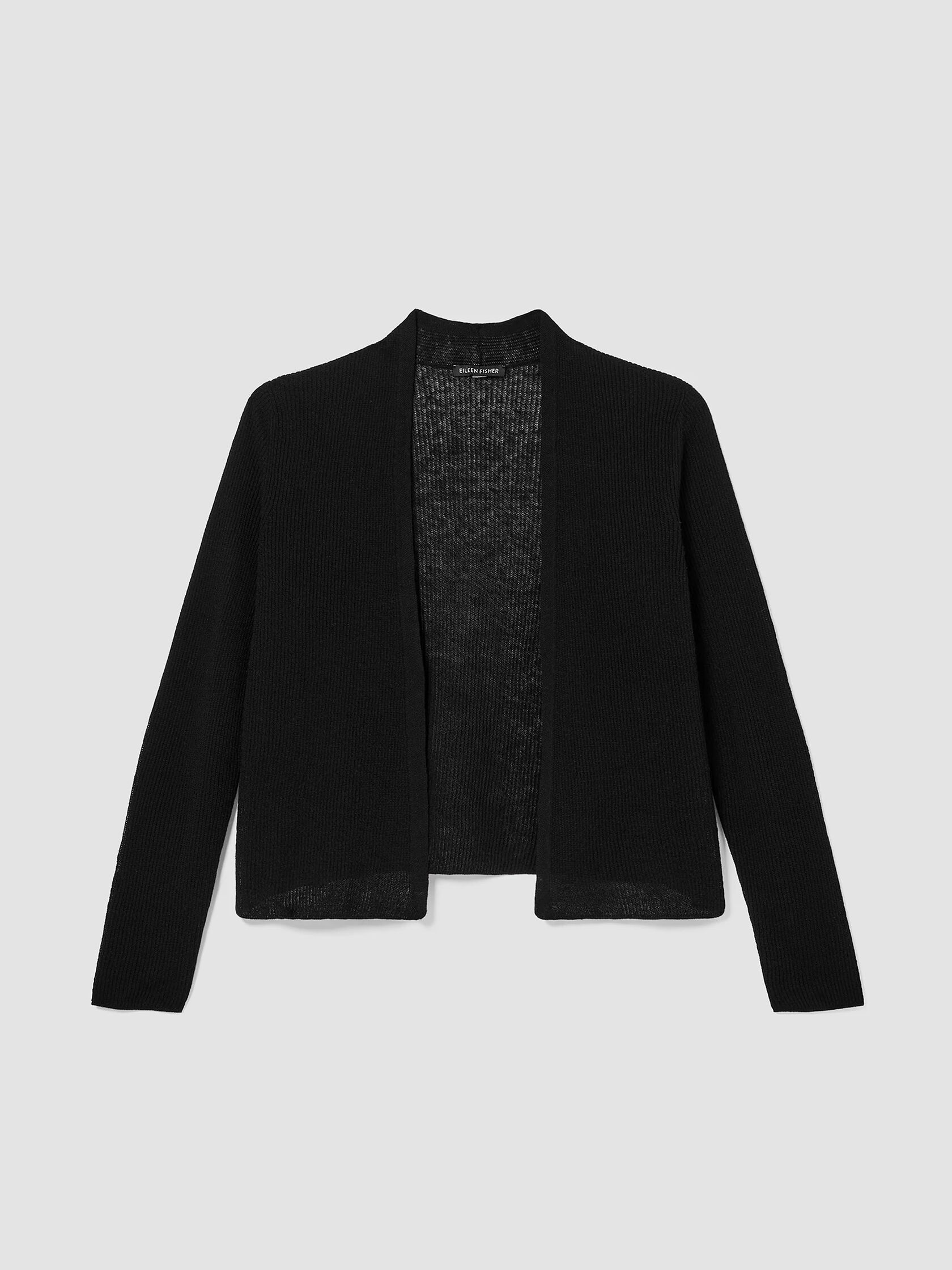 Organic Linen Cotton Tuck Cropped Cardigan