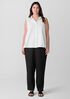 Washed Organic Cotton Poplin Sleeveless Shirt