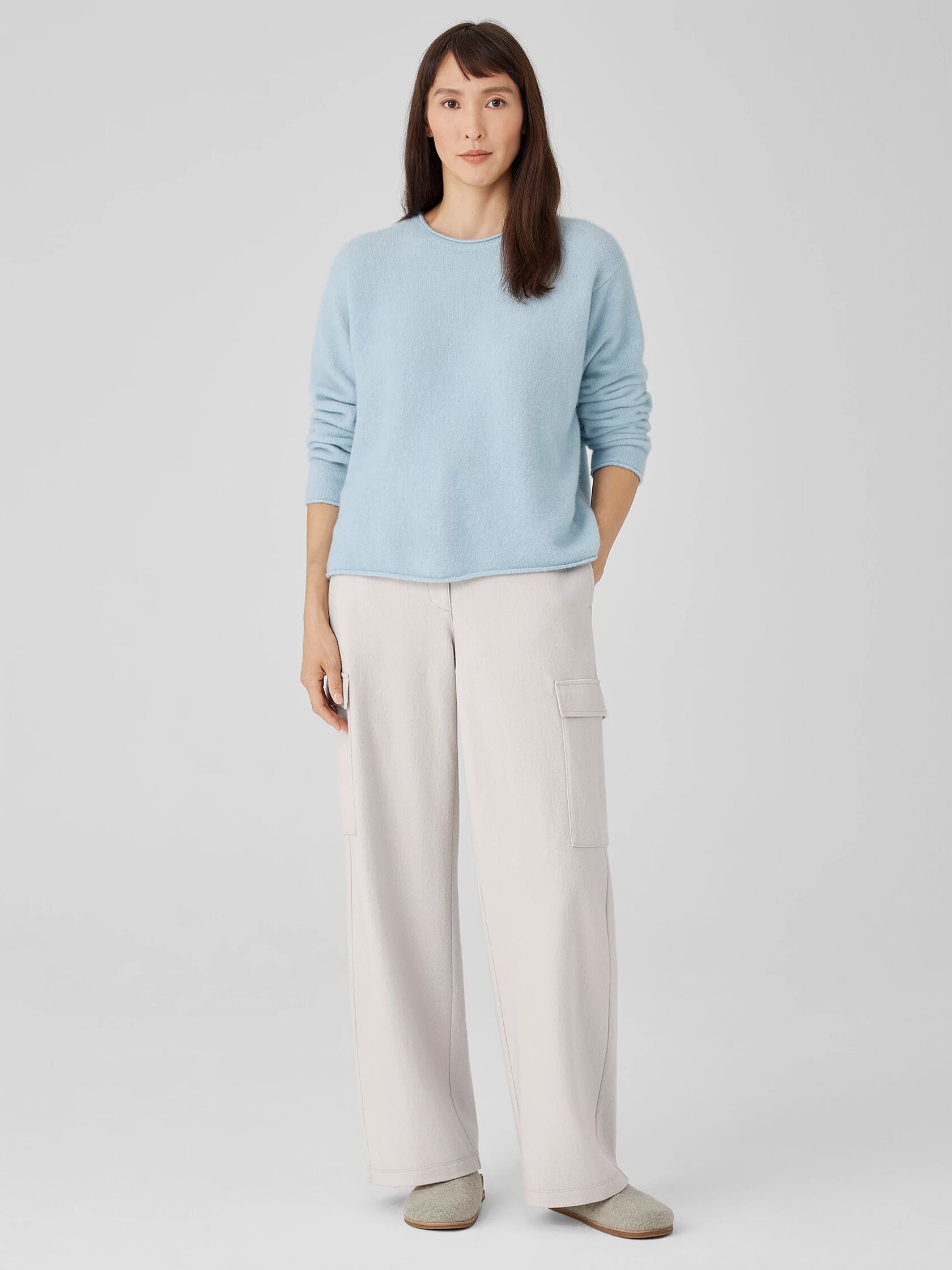 Cashmere Silk Bliss Crew Neck Top