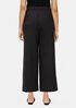 Soft Wool Flannel Wide-Leg Ankle Pant