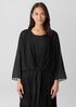 Sheer Silk Georgette Tie Jacket