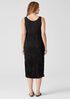 Crushed Silk Habutai Tiered Dress