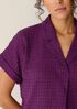 Organic Cotton Voile Box Notch Collar Shirt