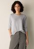 Striped Organic Linen Jersey Long-Sleeve Tee