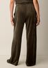 Cozy Velour Knit Wide-Leg Pant