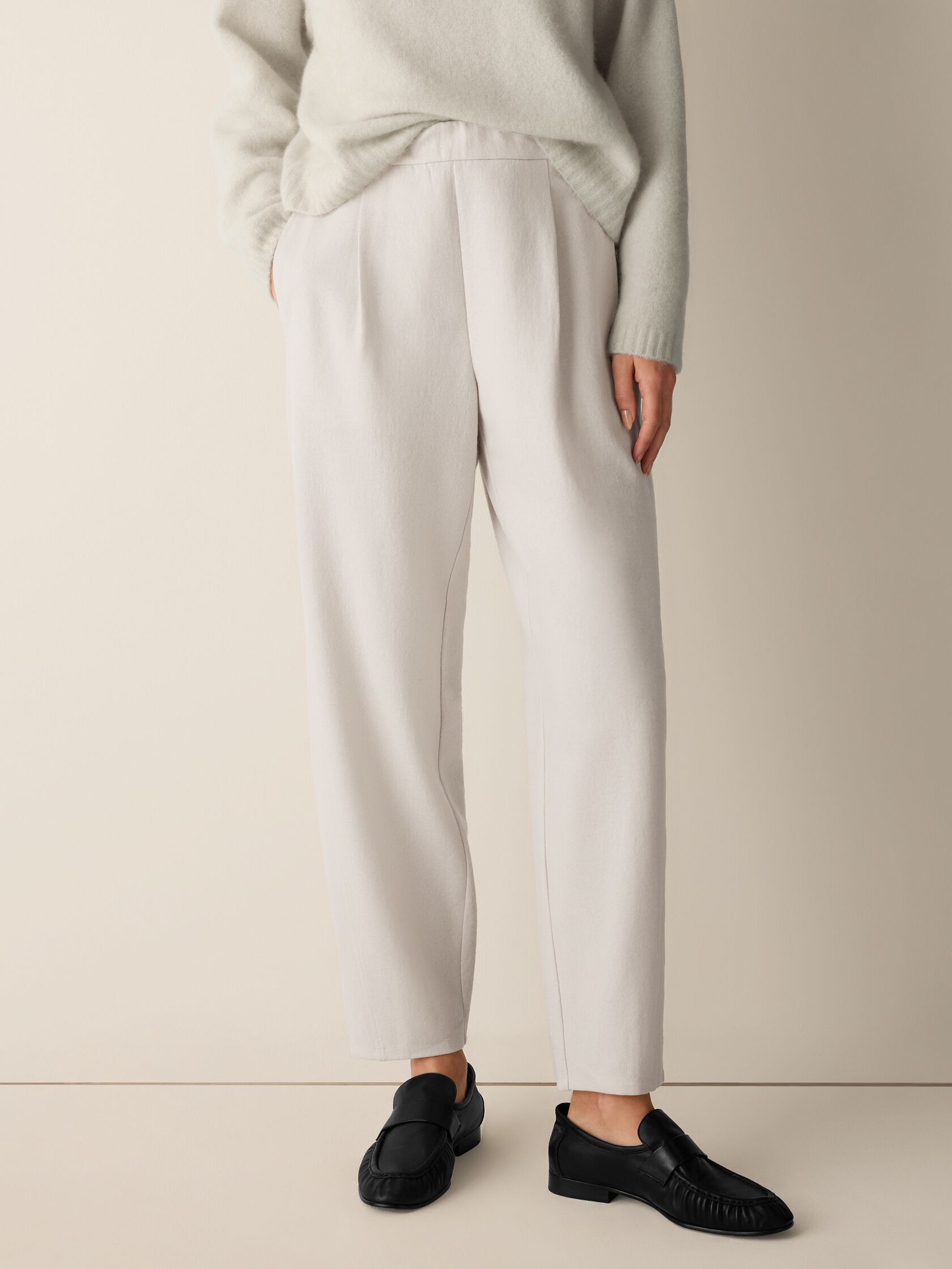 Felted Wool Jersey Lantern Pant in Regenerative Wool