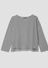 Striped Organic Cotton Slub Bateau Neck Top