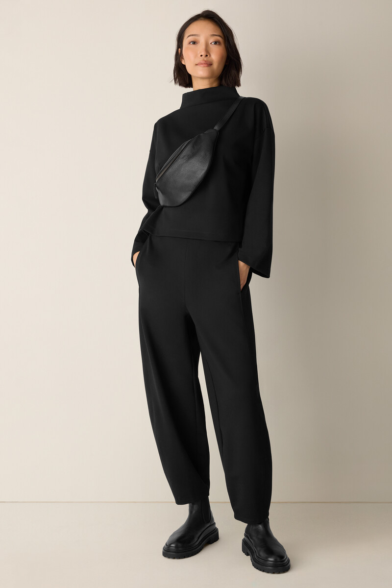 Washable Flex Ponte Curved Lantern Pant Washable Flex Ponte Curved Lantern Pant