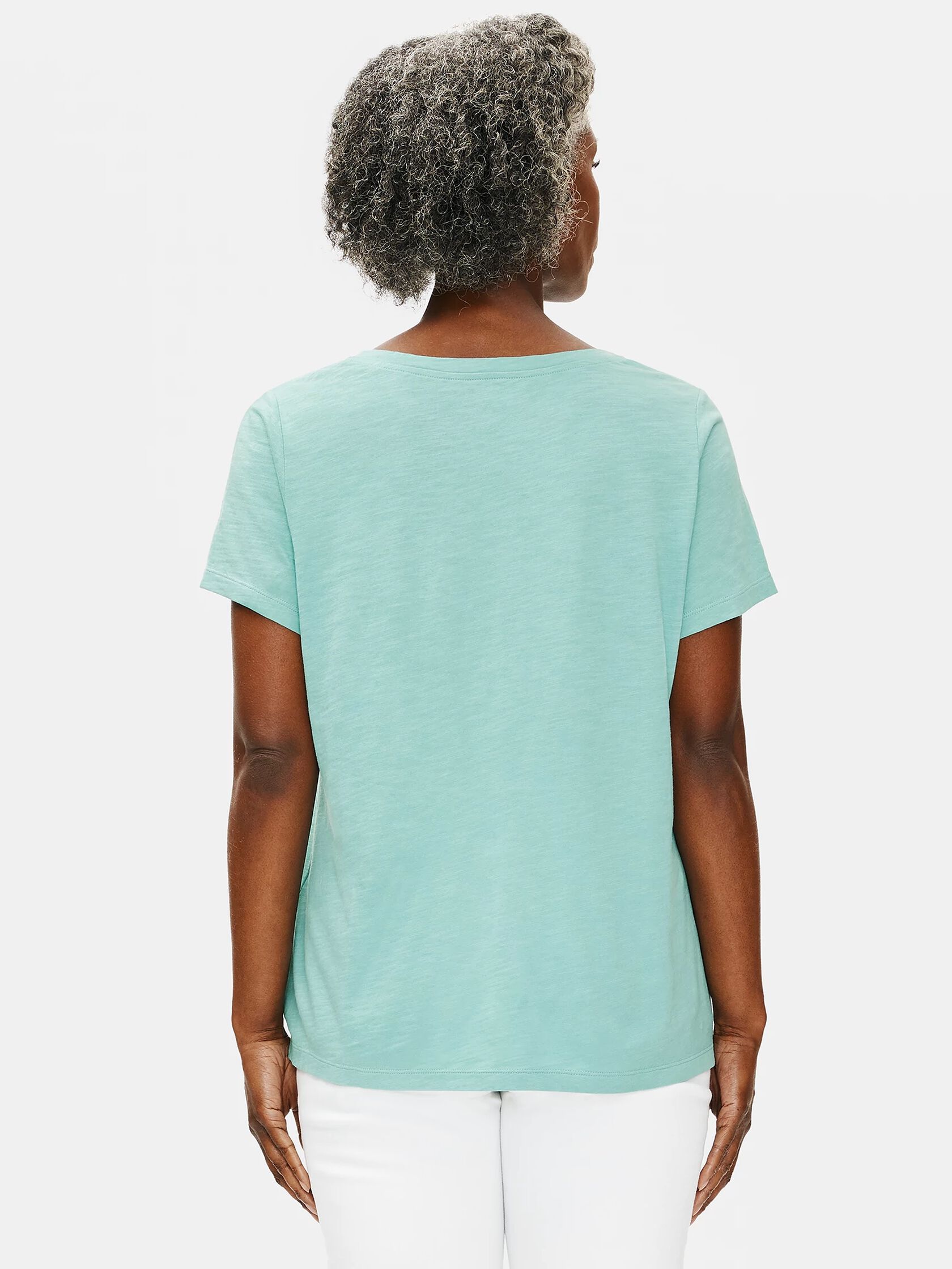 Organic Cotton Slub U-Neck Tee