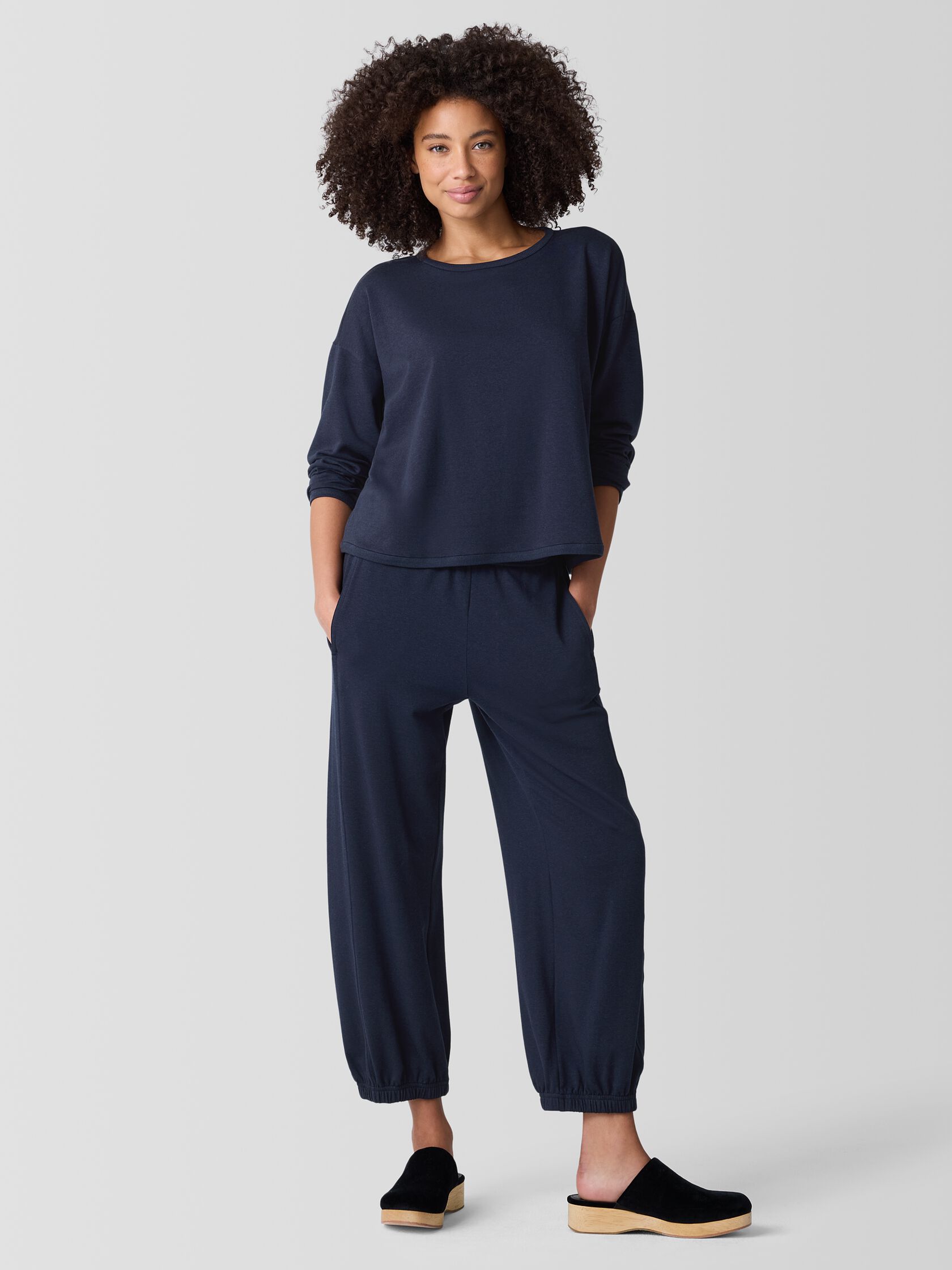 Cozy Brushed Terry Hug Box-Top