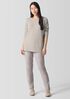 Cashmere Silk Bliss Crew Neck Long Top