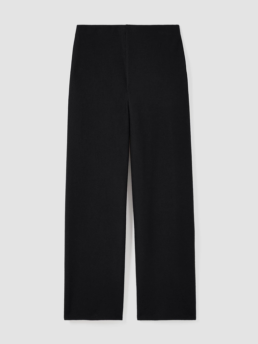 Boiled Wool Jersey Straight Pant