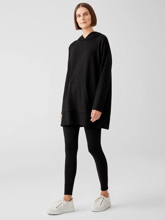 Cozy Brushed Terry Hug Hooded Long Top