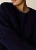 Fine Wool Alpaca Round Neck Coat