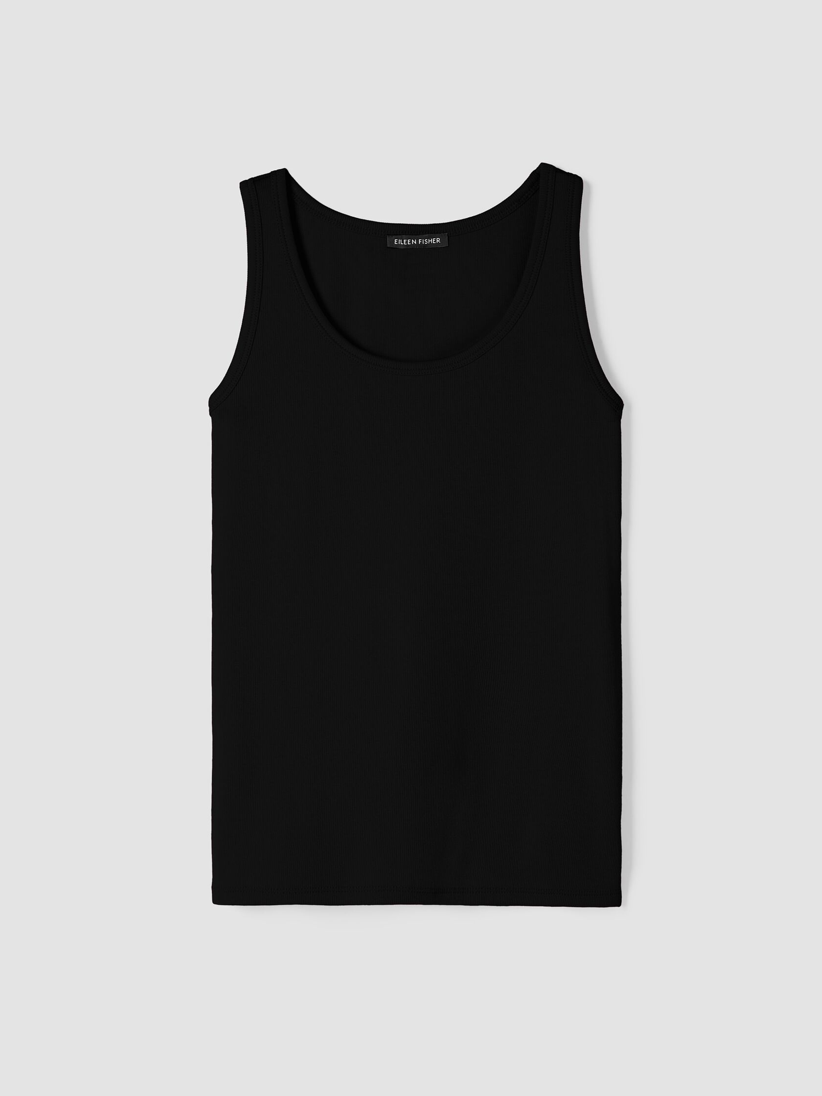 Organic Cotton Stretch Rib Slim Tank
