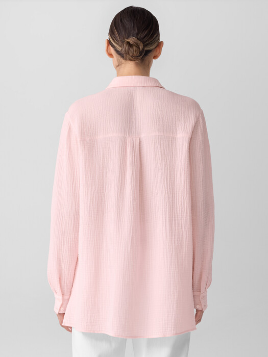 Organic Cotton Lofty Gauze Classic Collar Shirt