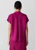 Organic Handkerchief Linen Notch Collar Top