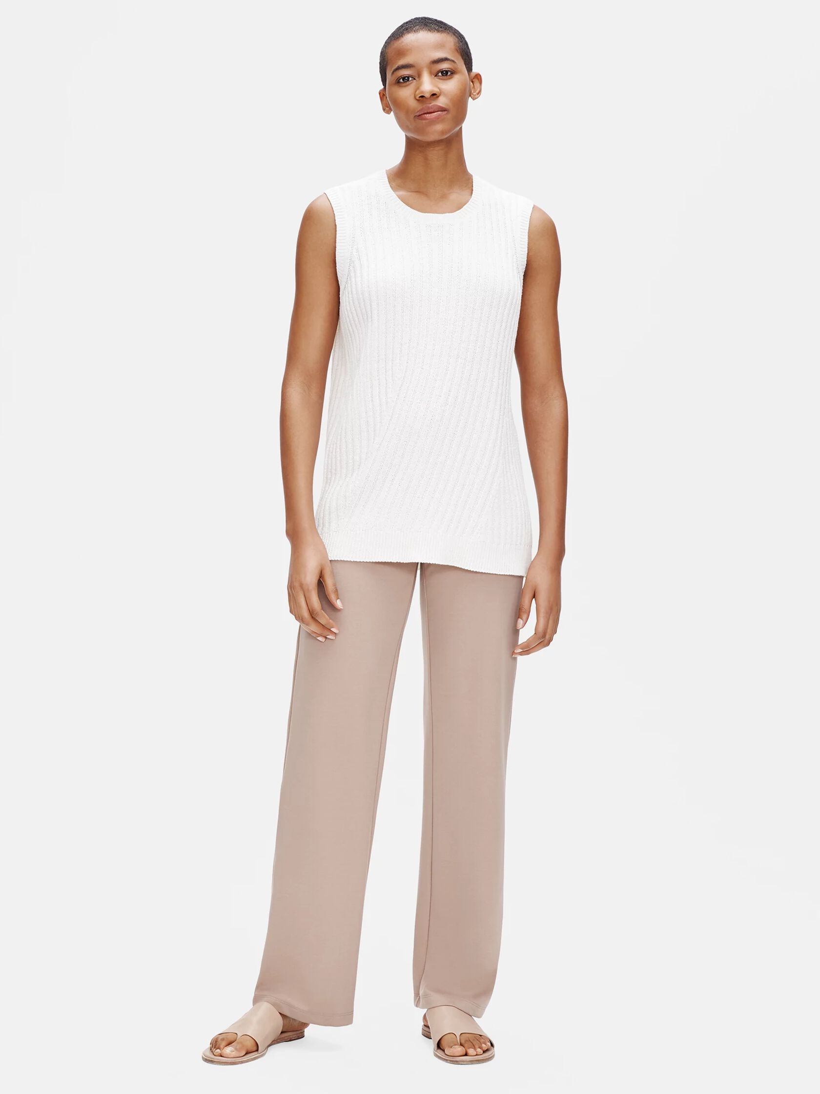 Organic Linen Cotton Sleeveless Top
