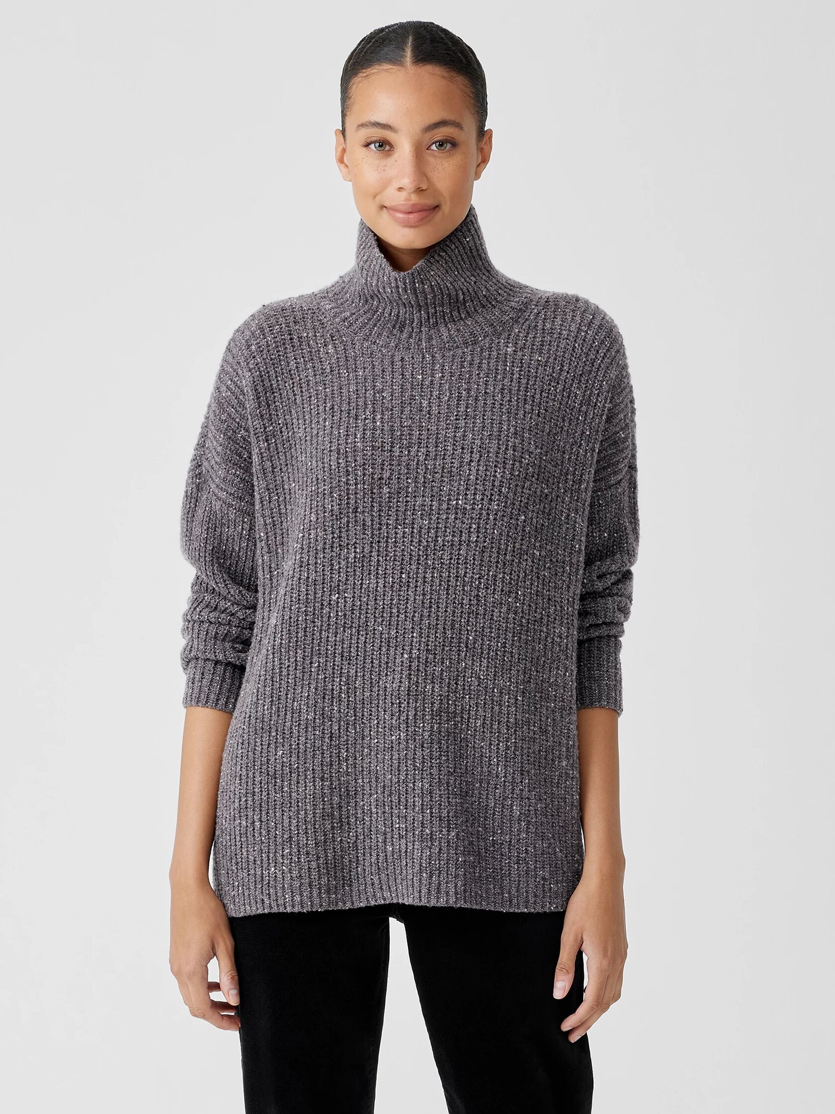 Recycled Cashmere Tweed Top