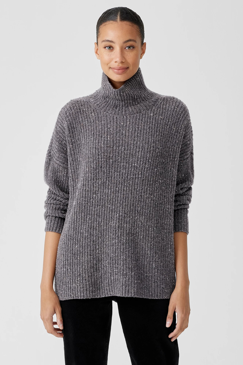Recycled Cashmere Tweed Top in Our Responsible Wool