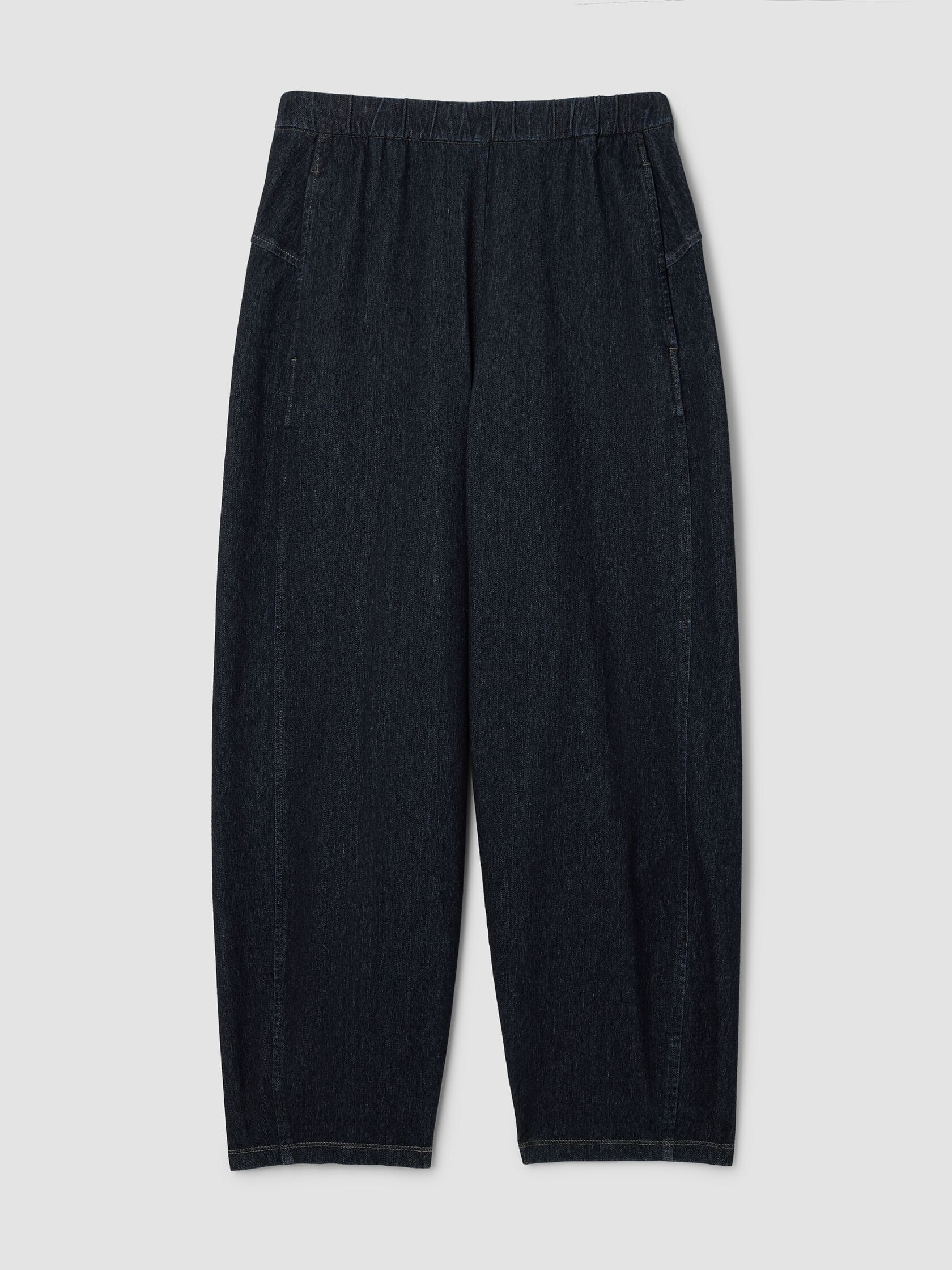 Cotton Indigo Knit Lantern Pant