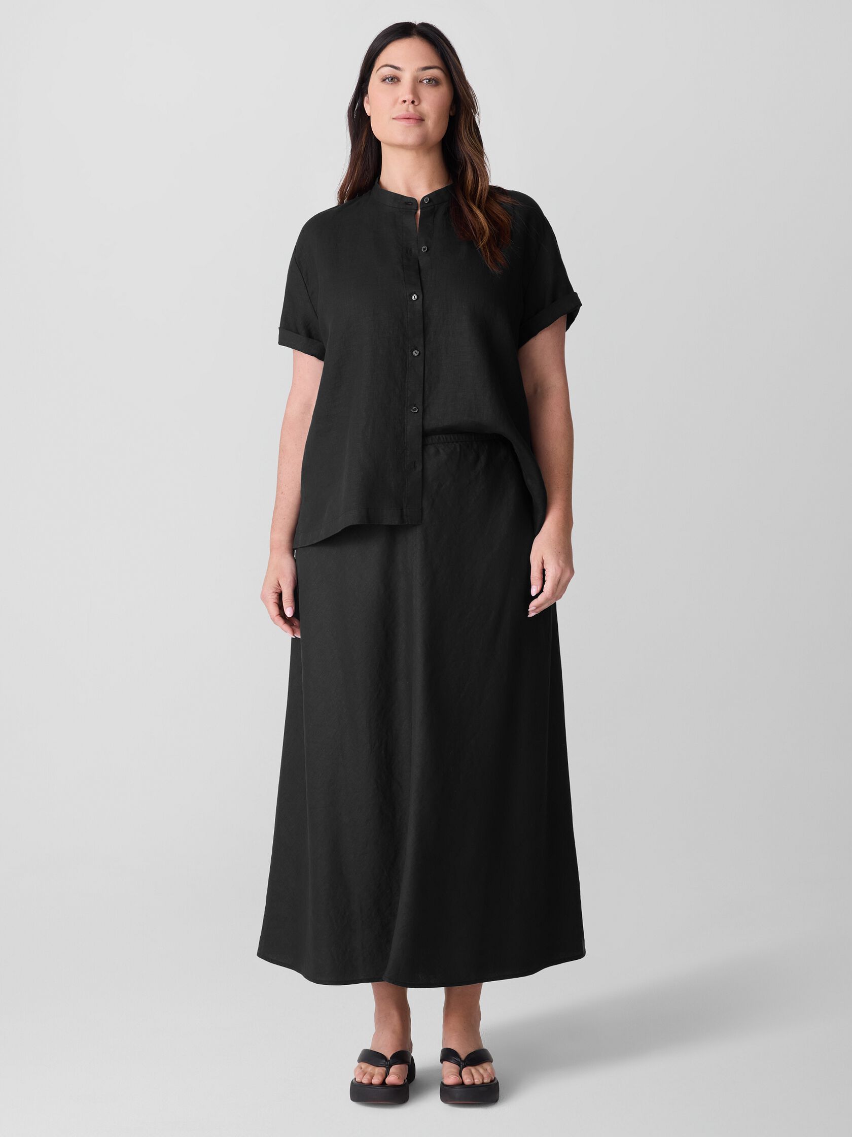 Organic Linen Bias Skirt