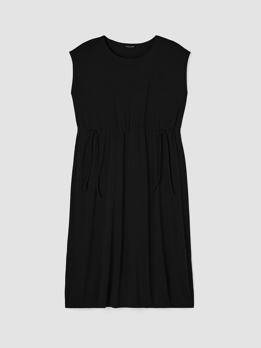 Fine Jersey Jewel Neck Dress